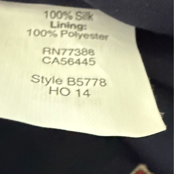 Madewell Silk Geo Printed Midi Skirt Navy Midi Front and Back Slit - Picture 6 of 9